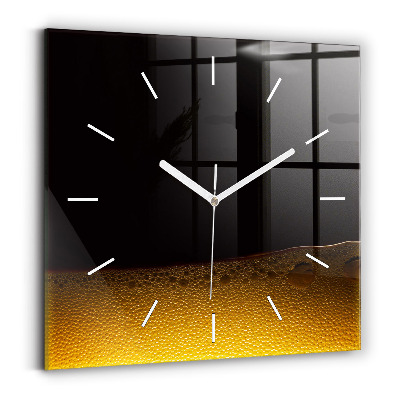 Square wall clock Orange juice