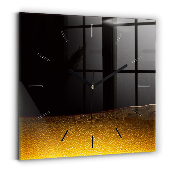 Square wall clock Orange juice