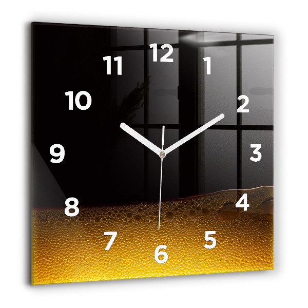 Square wall clock Orange juice