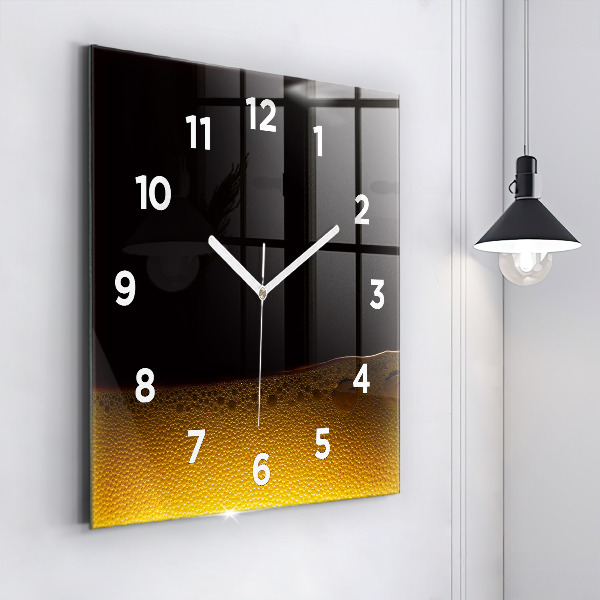 Square wall clock Orange juice