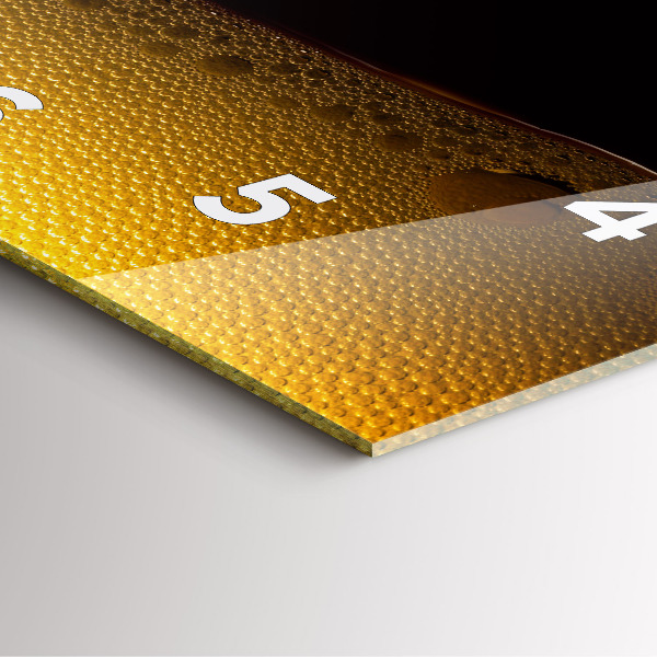 Square wall clock Orange juice