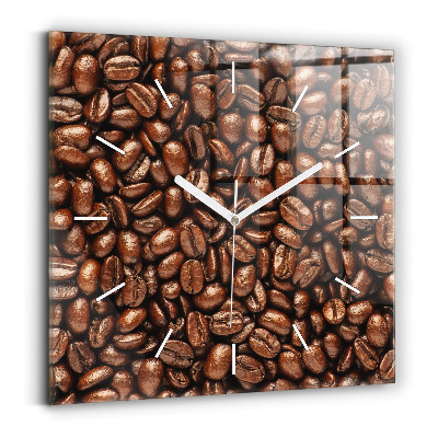 Square wall clock Coffee beans