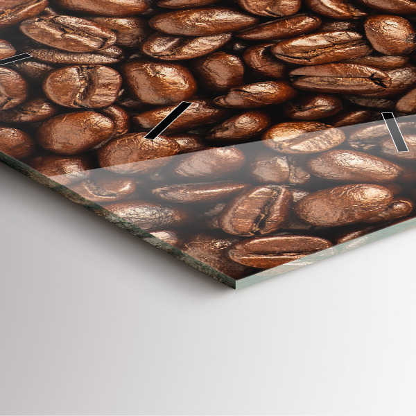 Square wall clock Coffee beans