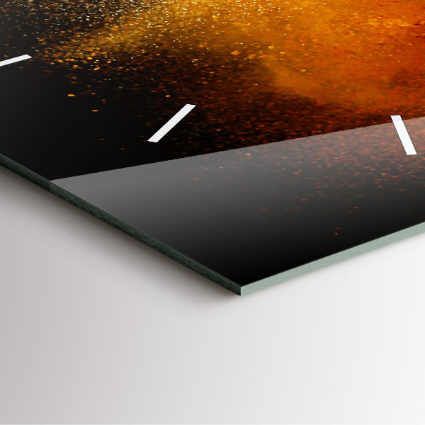 Square wall clock Spices scattered