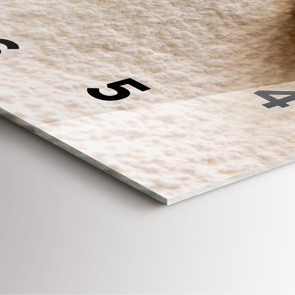 Square wall clock Flour and ears of grain