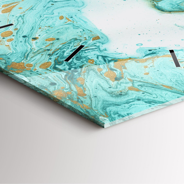 Square wall clock Marble texture