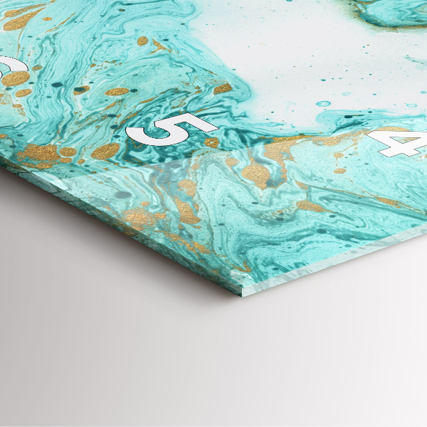 Square wall clock Marble texture