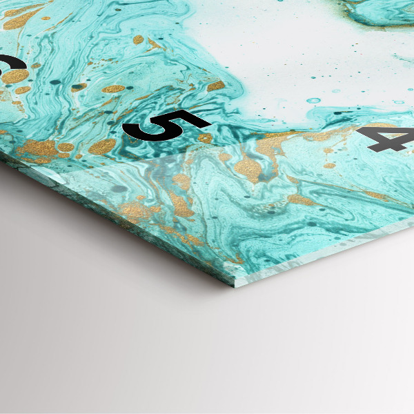 Square wall clock Marble texture