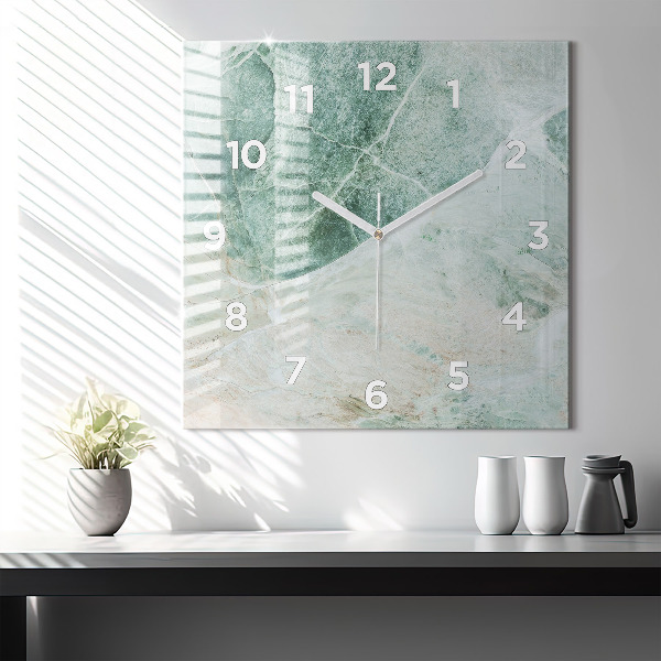 Square wall clock Marble Stone Texture