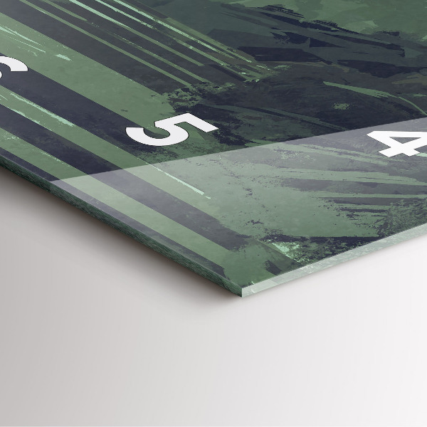 Square wall clock Samurai in the forest