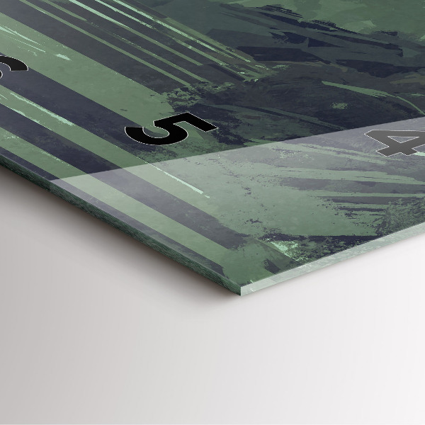 Square wall clock Samurai in the forest