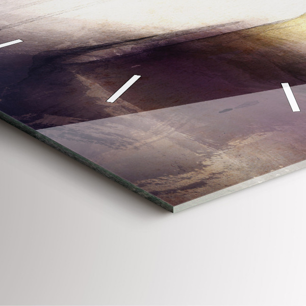 Square wall clock Abstract portrait of a woman