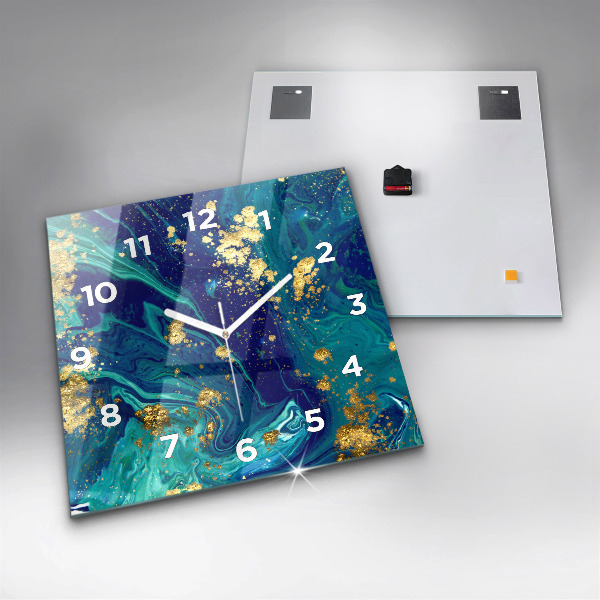 Square wall clock Modern abstraction