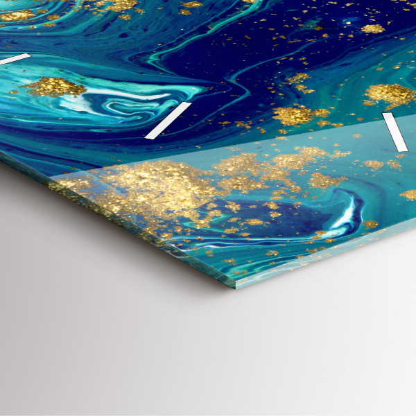 Square wall clock Modern abstraction