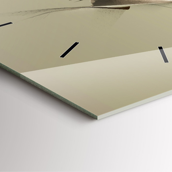 Square wall clock Graphic moose