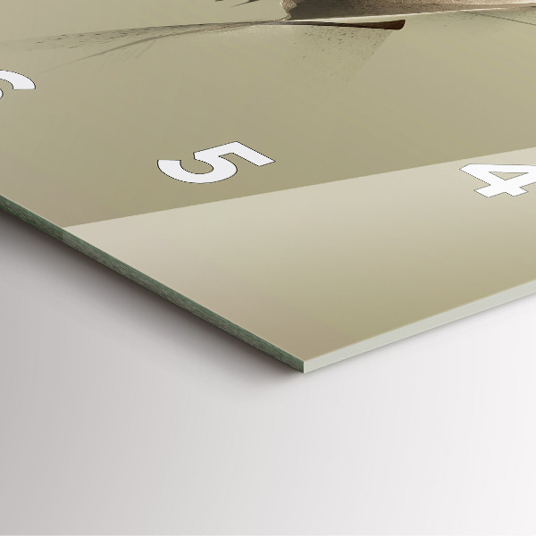 Square wall clock Graphic moose