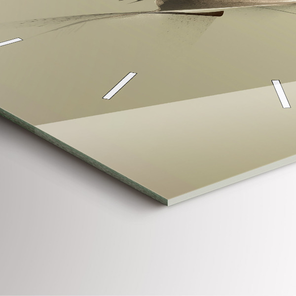 Square wall clock Graphic moose