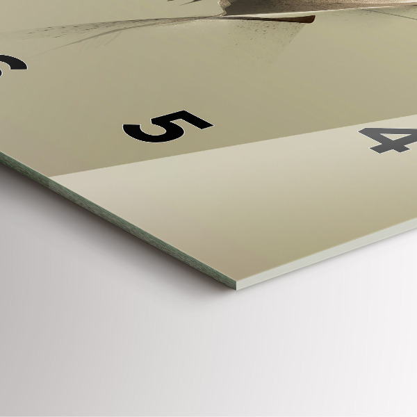 Square wall clock Graphic moose