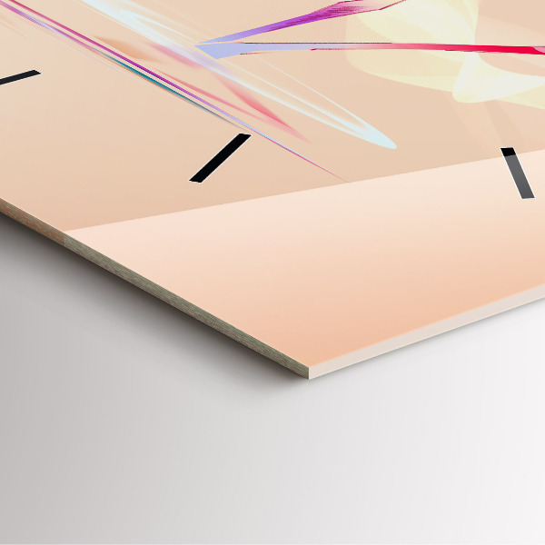 Square wall clock Flamingo illustration