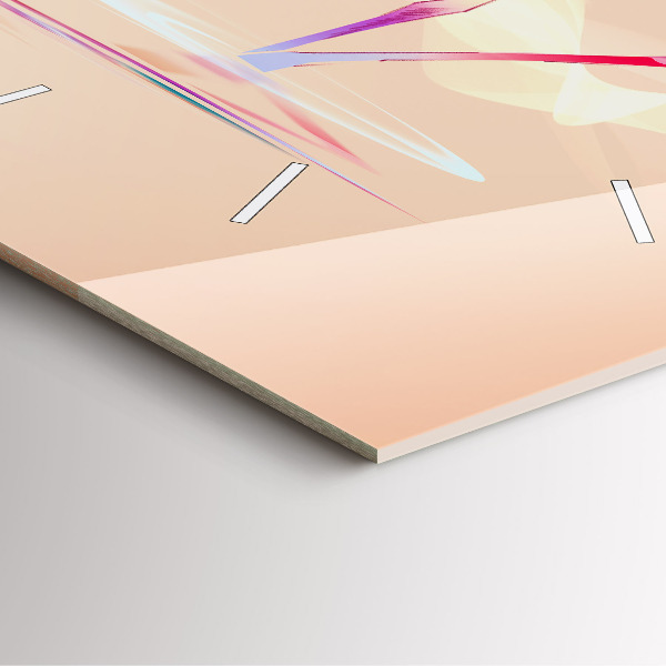 Square wall clock Flamingo illustration