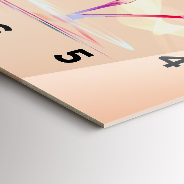 Square wall clock Flamingo illustration