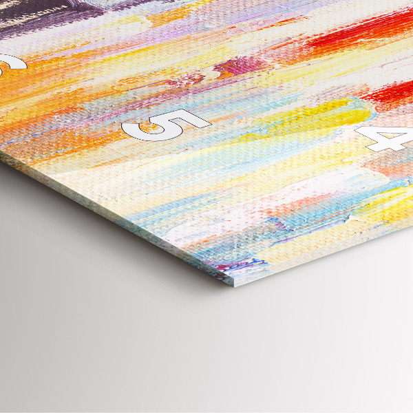 Square wall clock Couple in the rain