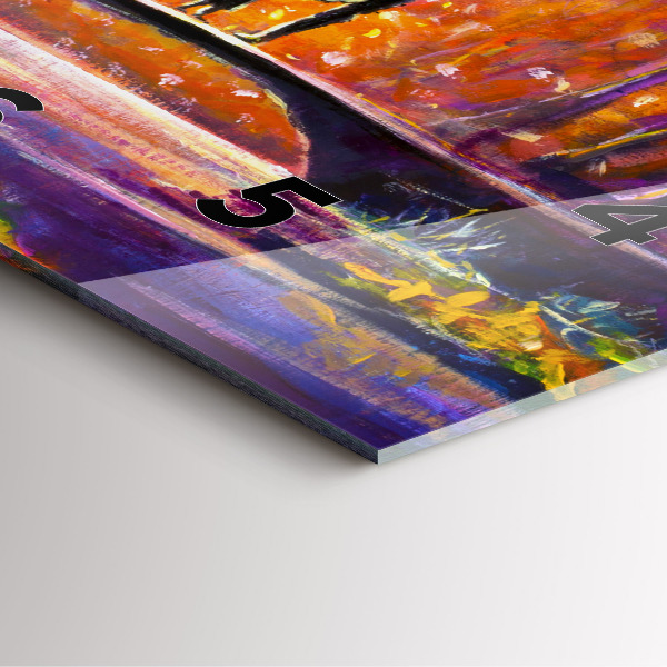 Square wall clock Couple in the forest