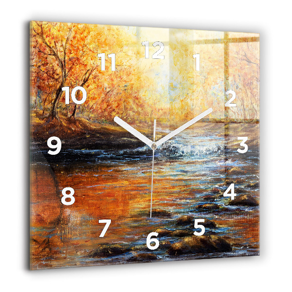 Square wall clock Artistic art