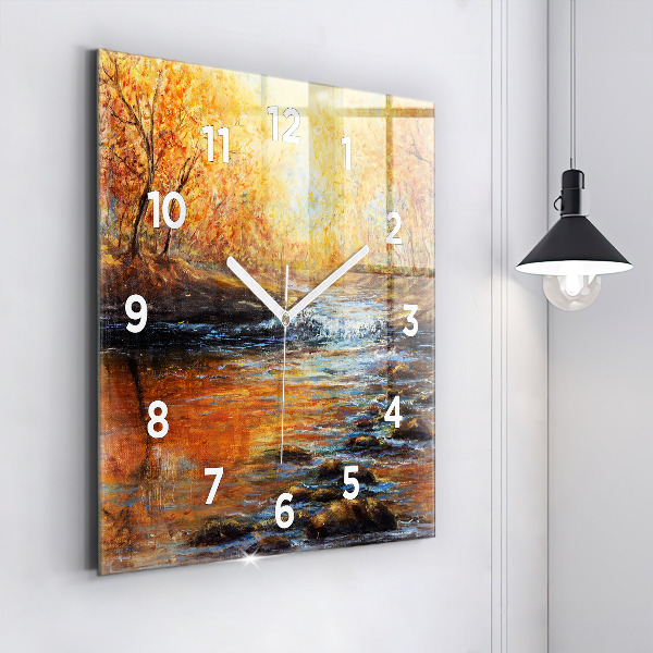 Square wall clock Artistic art