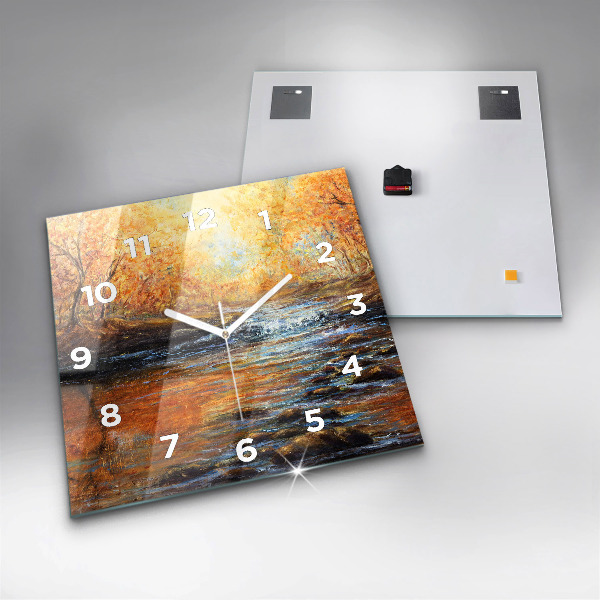 Square wall clock Artistic art