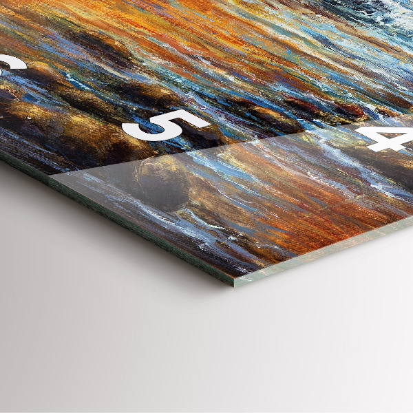 Square wall clock Artistic art