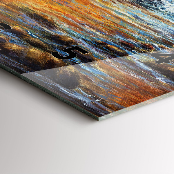 Square wall clock Artistic art