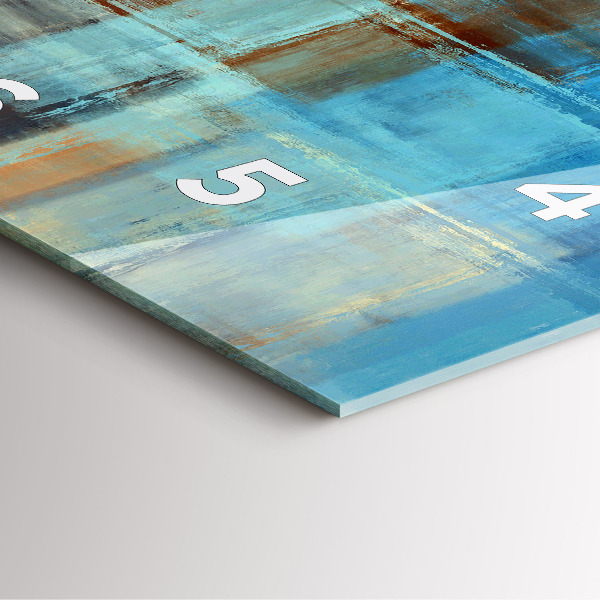 Square wall clock Colorful background - abstract