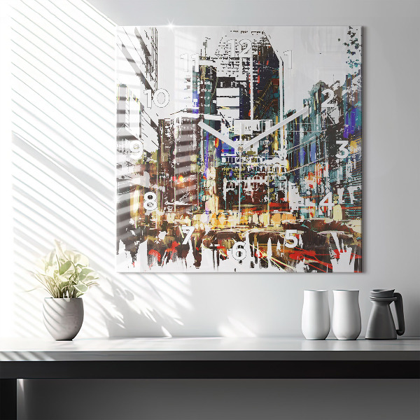 Square wall clock New York City