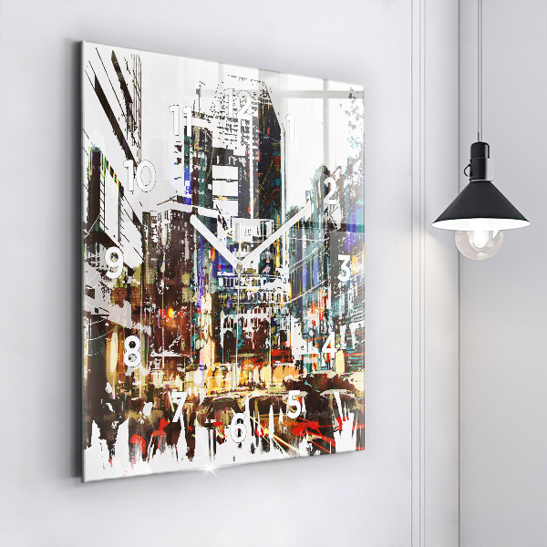 Square wall clock New York City