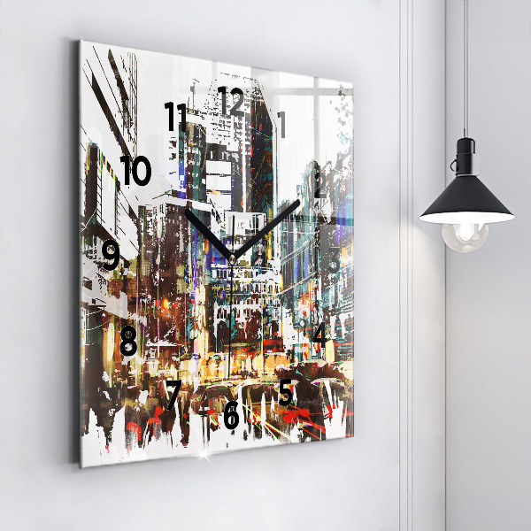 Square wall clock New York City