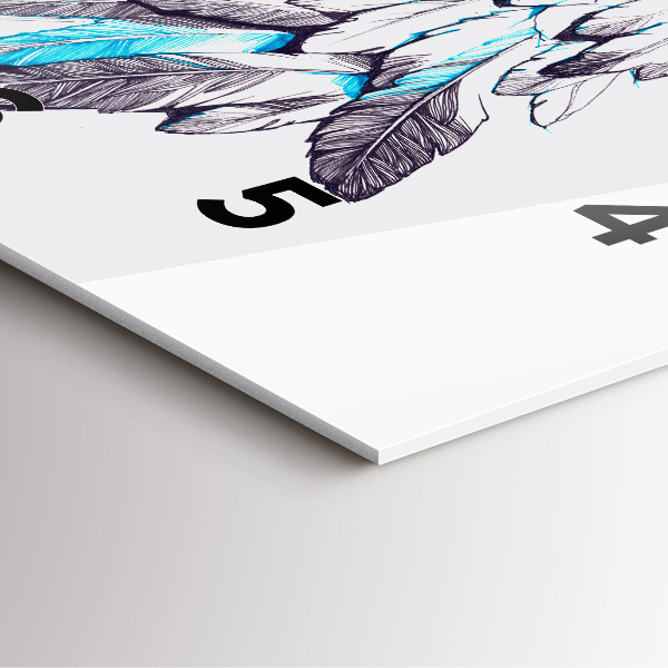 Square wall clock Imitation of bird wings