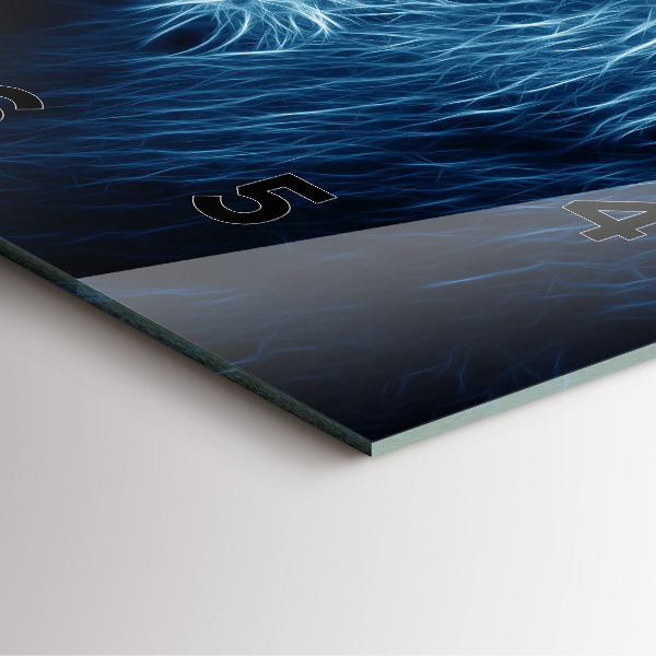 Square wall clock Wild lion