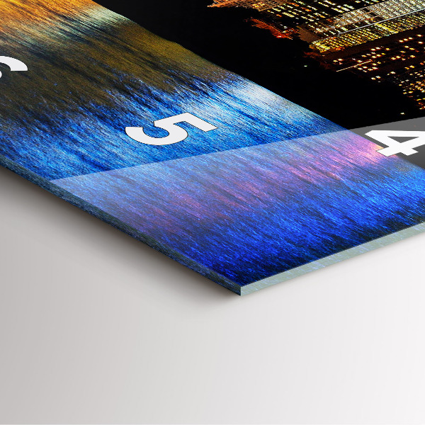 Square wall clock Sydney In The Evening