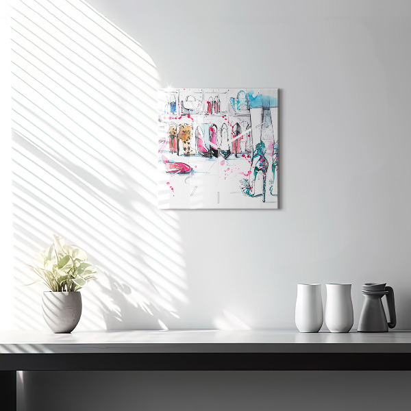 Square wall clock The element of femininity