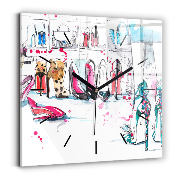 Square wall clock The element of femininity