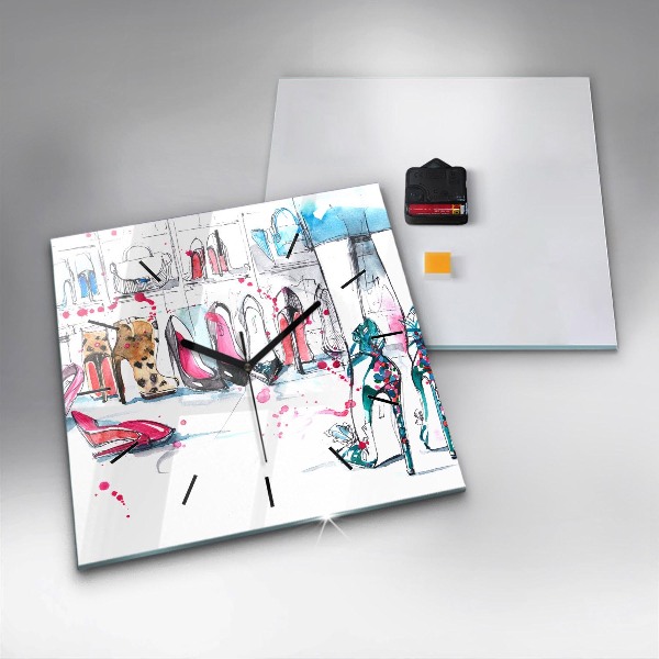 Square wall clock The element of femininity