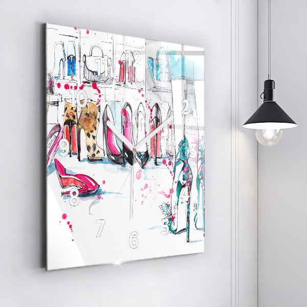 Square wall clock The element of femininity