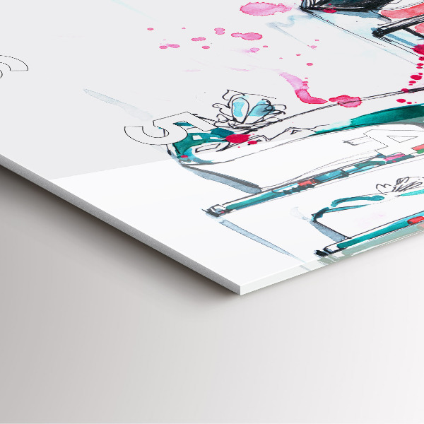 Square wall clock The element of femininity