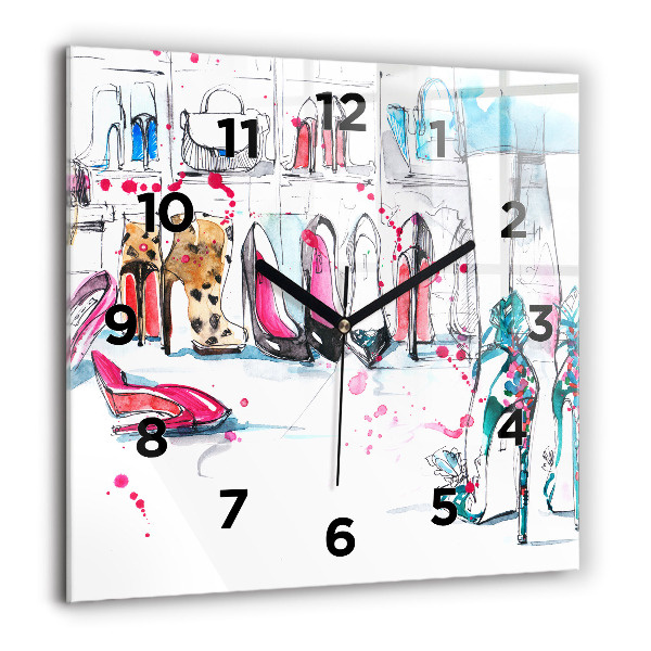 Square wall clock The element of femininity