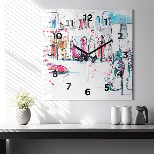 Square wall clock The element of femininity