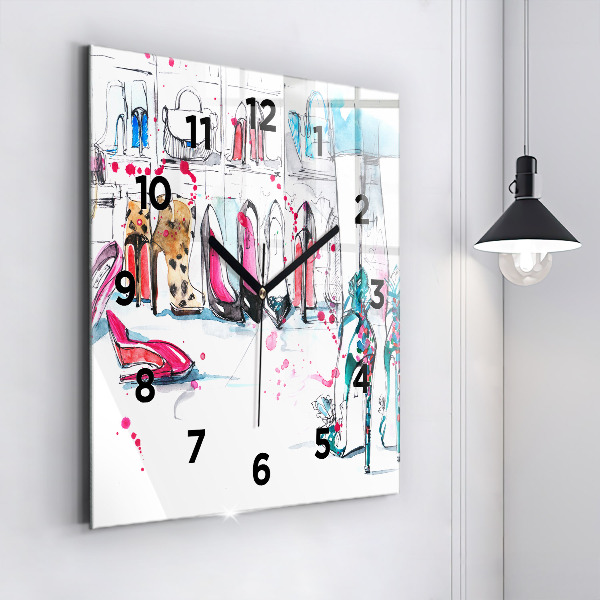 Square wall clock The element of femininity