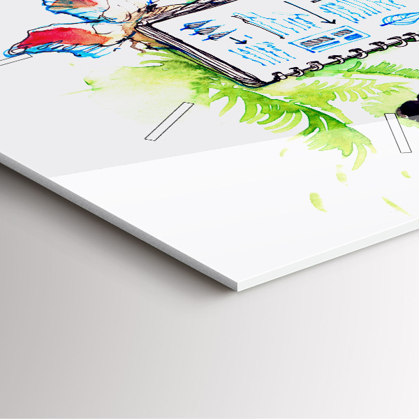 Square wall clock Zoologist