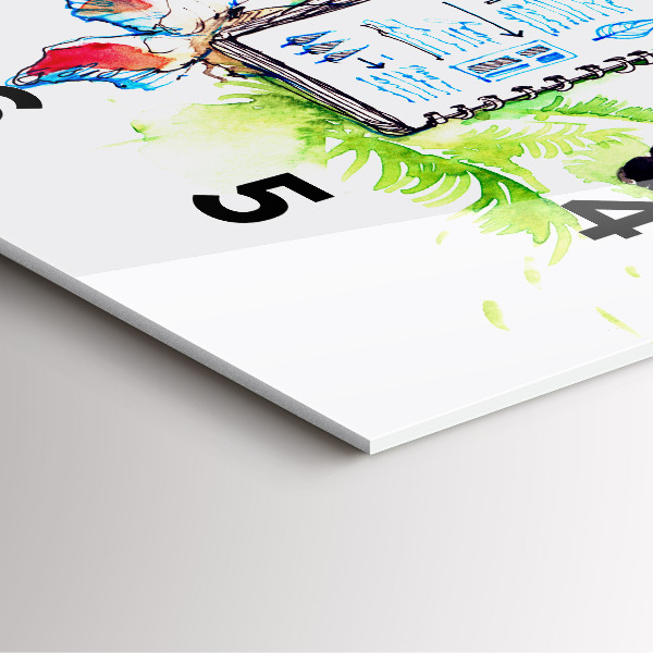 Square wall clock Zoologist