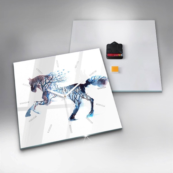 Square wall clock Nature of the animal